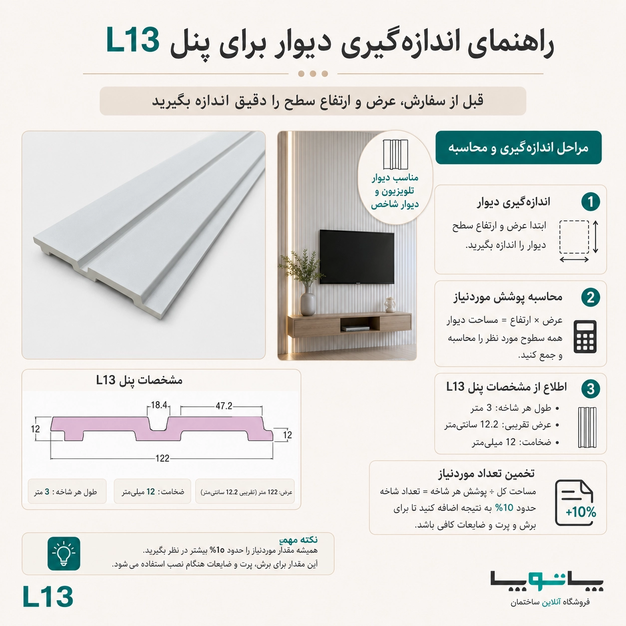 نمونه کاربرد دیوارپوش L13 در دکوراسیون داخلی