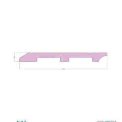 قرنیز 15 سانتی‌ N19 پلی‌استایرن بهینا مقطع